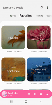 Capture d'écran de l'application Samsung Music - #3