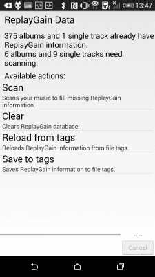 Capture d'écran de l'application foobar2000 pour Android - #3