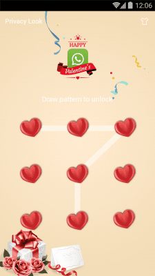 Capture d'écran de l'application AppLock Theme - Heartbeats - #1