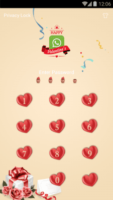 Capture d'écran de l'application AppLock Theme - Heartbeats - #2
