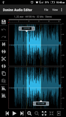 Capture d'écran de l'application Doninn Audio Editor (Free) - #1