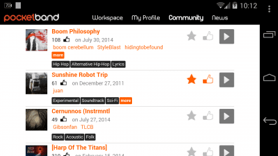 Capture d'écran de l'application PocketBand Lite - #7