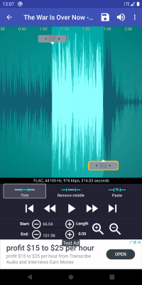 Capture d'écran de l'application Créateur de sonneries par Big Bang - #2