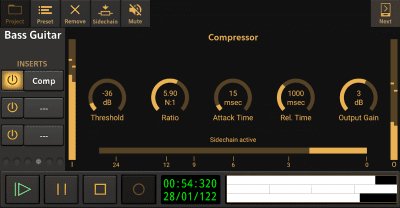 Capture d'écran de l'application Audio Evolution Mobile DEMO - #3