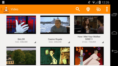 Capture d'écran de l'application VLC for Android beta - #4