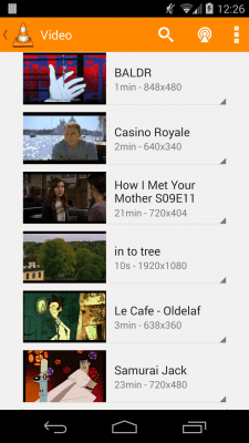 Capture d'écran de l'application VLC for Android beta - #8