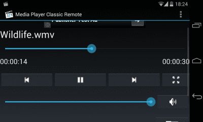 Capture d'écran de l'application Media Player Classic Remote - #2