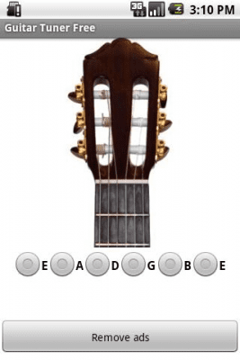 Capture d'écran de l'application Guitar Tuner (Ad free) - #1