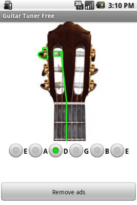 Capture d'écran de l'application Guitar Tuner (Ad free) - #2