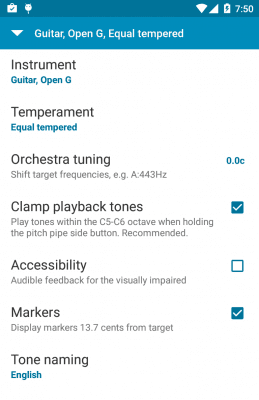 Capture d'écran de l'application Tuner - gStrings Free - #4