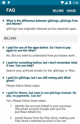 Capture d'écran de l'application Tuner - gStrings Free - #8