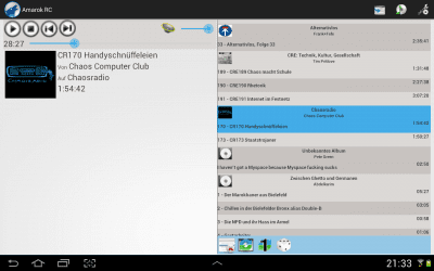 Capture d'écran de l'application Amarok RC - #4