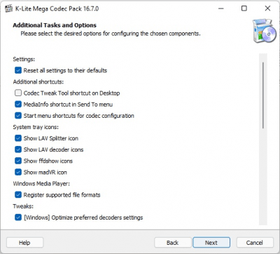 Capture d'écran de l'application K-Lite Codec Pack - #4