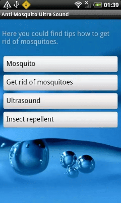 Capture d'écran de l'application Pas de moustiques. Ultrasons. - #2