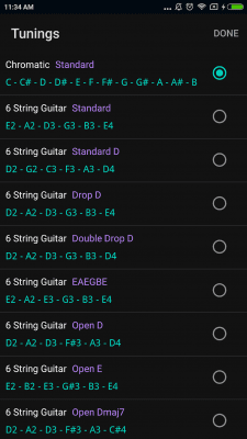 Capture d'écran de l'application CarlTune - accordeur chromatique - #6