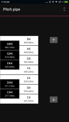Capture d'écran de l'application CarlTune - accordeur chromatique - #7