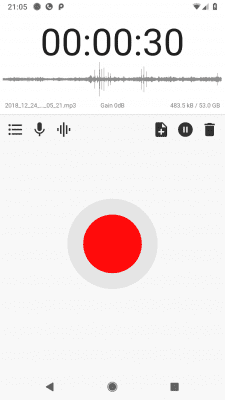 Capture d'écran de l'application Sound & Voice Recorder - ASR - #2