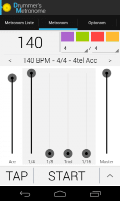 Capture d'écran de l'application Trummisen Metronome - #1