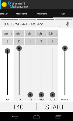 Capture d'écran de l'application Trummisen Metronome - #2