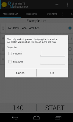 Capture d'écran de l'application Trummisen Metronome - #8