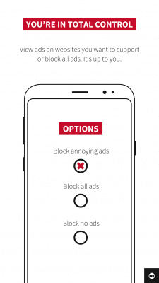 Capture d'écran de l'application Adblock Plus pour Samsung Internet - #7