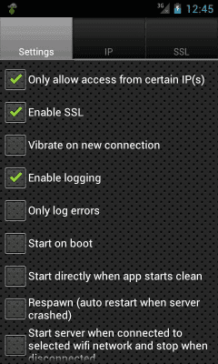 Capture d'écran de l'application Test Server - #3