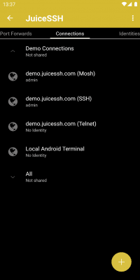 Capture d'écran de l'application JuiceSSH - SSH Client - #7