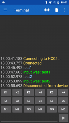 Capture d'écran de l'application Serial Bluetooth Terminal - #2