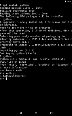 Capture d'écran de l'application Termux - #4