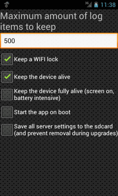 Capture d'écran de l'application SSH Server - #7