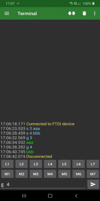 Capture d'écran de l'application Serial USB Terminal - #1