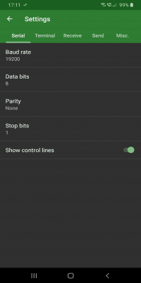 Capture d'écran de l'application Serial USB Terminal - #5