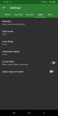 Capture d'écran de l'application Serial USB Terminal - #7