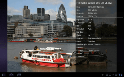 Capture d'écran de l'application cr2-Thumbnailer Demo - #8