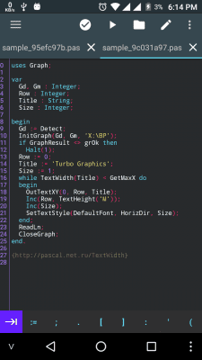 Capture d'écran de l'application Pascal N-IDE - Editor And Compiler - Programming - #2