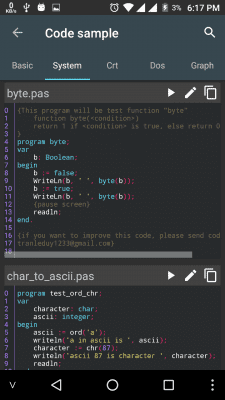 Capture d'écran de l'application Pascal N-IDE - Editor And Compiler - Programming - #6