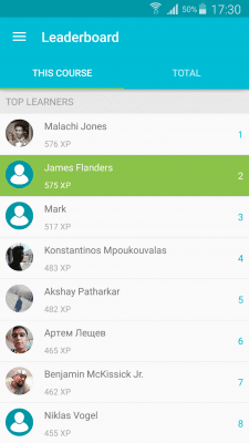 Capture d'écran de l'application Apprendre le JavaScript - #7