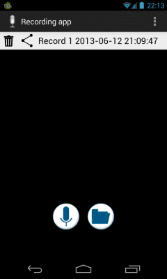Capture d'écran de l'application recording app - #2