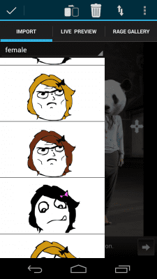 Capture d'écran de l'application Rage Face Photo - #3
