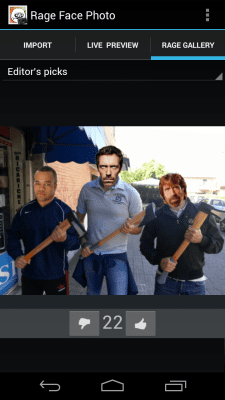 Capture d'écran de l'application Rage Face Photo - #7