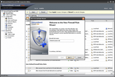 Capture d'écran de l'application NetworkShield Firewall - #1