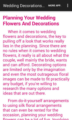 Capture d'écran de l'application Wedding Decorations Ideas - #7