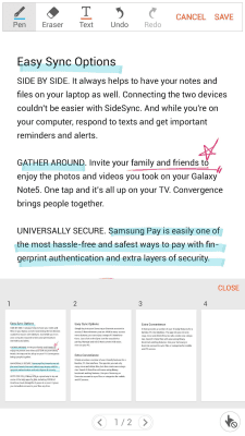 Capture d'écran de l'application Samsung Write on PDF - #2
