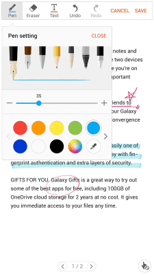 Capture d'écran de l'application Samsung Write on PDF - #3