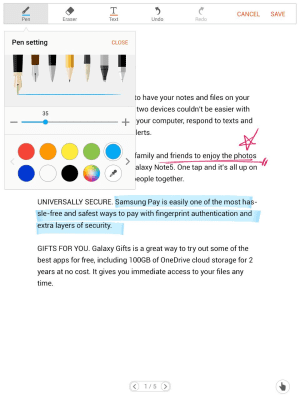 Capture d'écran de l'application Samsung Write on PDF - #6
