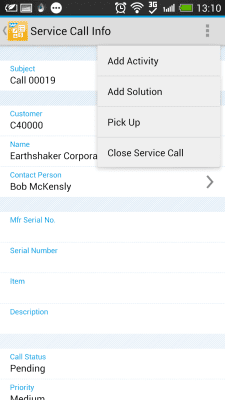 Capture d'écran de l'application SAP Business One - #7
