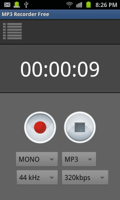 Capture d'écran de l'application Enregistreur de voix MP3 Lite - #5