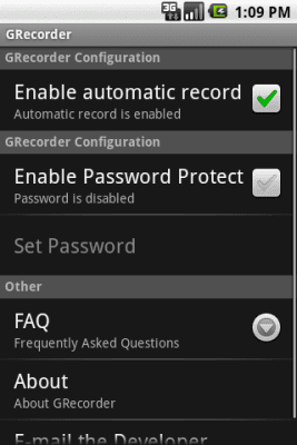 Capture d'écran de l'application GRecorder - #4