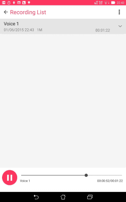 Capture d'écran de l'application ASUS Sound Recorder - #6