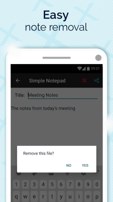 Capture d'écran de l'application Un simple carnet de notes - #3